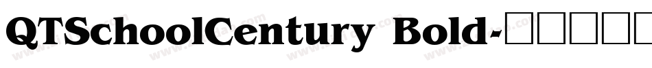 QTSchoolCentury Bold字体转换